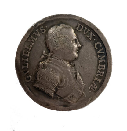 George II, Duke of Cumberland, Battle Culloden "Rebels of Repulsed", Silver Medal 1745