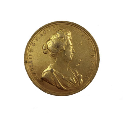 William and Mary, Death of Mary, Bronze Gilt Medal 1694