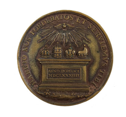 Pope Innocent XI, Christian Alliance against the Turks, Bronze Medal 1684