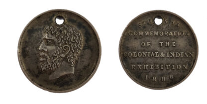 Indian and Colonial Exhibition, Silver Medalet 1886
