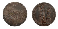 Greece, Death of General Markos Botsaris, Hero of the Greek War of Independence, Silver Medal 1823