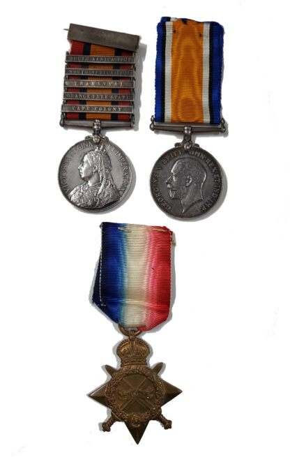 A Boer War, Liverpool Regiment, Officer 5 Clasp QSA to Lieutenant (later Captain) Ernst LE Paine