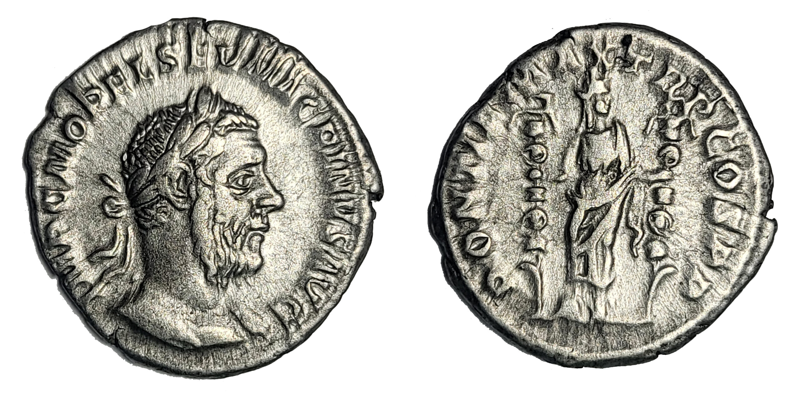 Macrinus, Silver Denarius