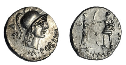 Gnaeus Pompey Junior, Silver Denarius
