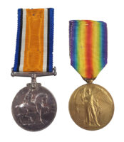 A Great War Pair to the 2nd/1st Berkshire Royal Horse Artillery (Territorial Force) to Driver Claud L Higgs
