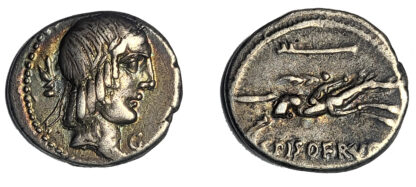 L. Calpurnius Piso Frugi, Silver Denarius