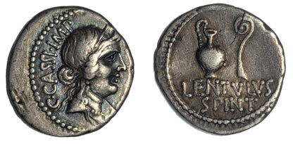 C. Cassius Longinus, Silver Denarius
