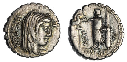 A. Postumius Albinus, Silver Denarius