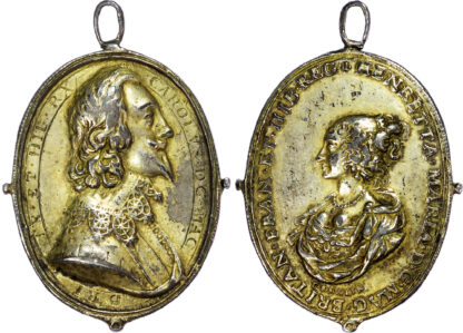 Charles I (1625-1649), Royalist Supporters Badge, c. 1646/7, Cast Silver Gilt Medal