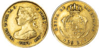 Spain, Isabel II (1833-1868), gold 20 Reales, 1861