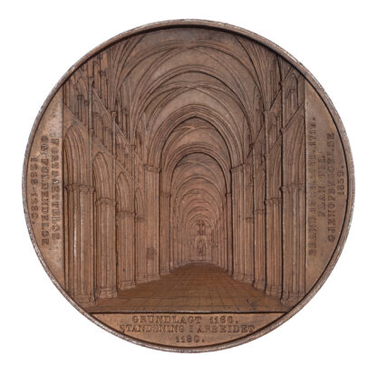 Norway, Trondheim, St Olaf's Cathedral, Copper Medal 1862