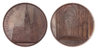 France, Chartres Cathedral, Copper Medal 1861