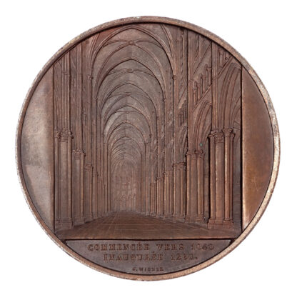 France, Chartres Cathedral, Copper Medal 1861