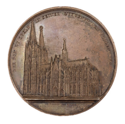 Germany, Cologne, Cathedral Restoration, Copper Medal 1851