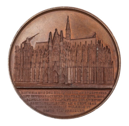 Germany, Cologne, Cathedral Restoration, Copper Medal 1851