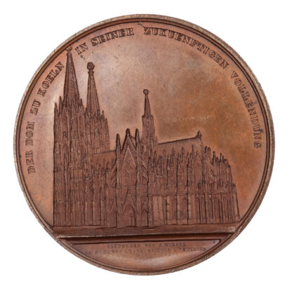 Germany, Cologne, Cathedral Restoration, Copper Medal 1851