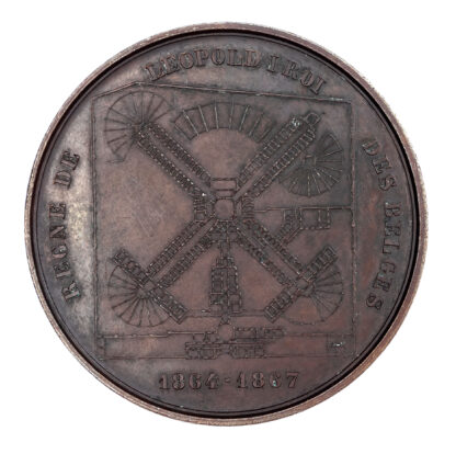 Belgium, Mons, Maison de Surete (Prison), Copper Medal 1867