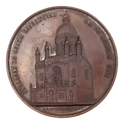 Germany, Cologne Synagogue, Copper Medal 1861