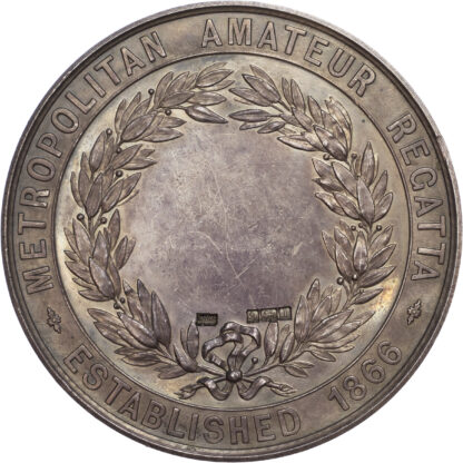 Metropolitan Amateur Regatta, The Horton Challenge Cup For Four Oars, Silver Prize Medal