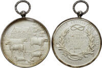 Staffordshire Agricultural Society, a Silver Prize Medal, 1900