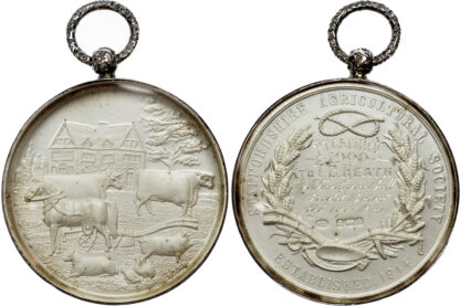 Staffordshire Agricultural Society, a Silver Prize Medal, 1900