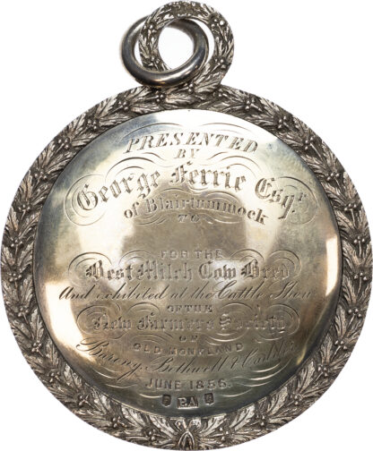 Scotland, New Farmers Society of Old Monkland Cattle Show, Silver Prize Medal