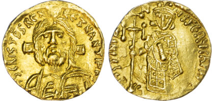 Justinian II, Gold Tremissis