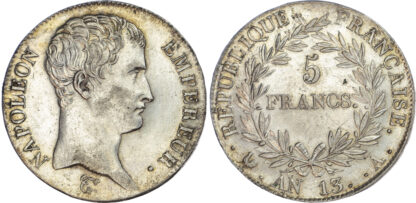France, Napoleon I (as First Consul, 1799-1804), silver 5 Francs