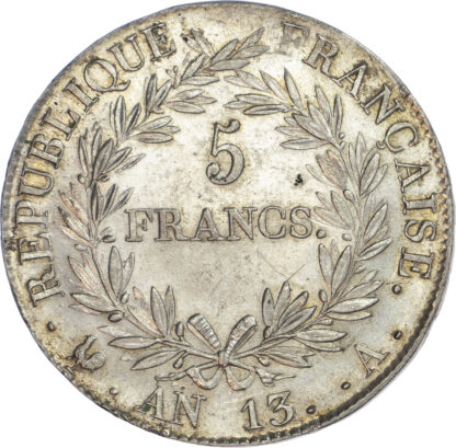 France, Napoleon I (as First Consul, 1799-1804), silver 5 Francs