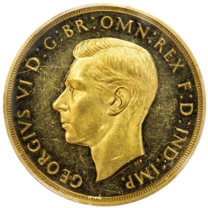 1937 George VI Proof Five Pounds - PCGS PF61 Cameo
