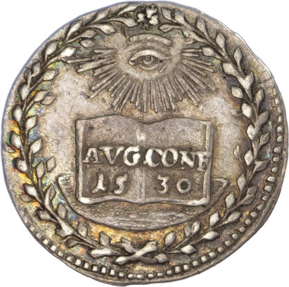 Germany, Ulm, silver Pattern strike from the dies of a Half Ducat, 1730