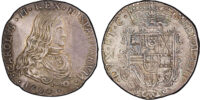 Italy, Milan, Charles II (1667-1700), silver Filippo, 1694 - AU 55