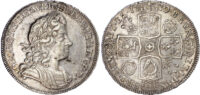 George I, ‘Roses and Plumes’ Halfcrown, 1720