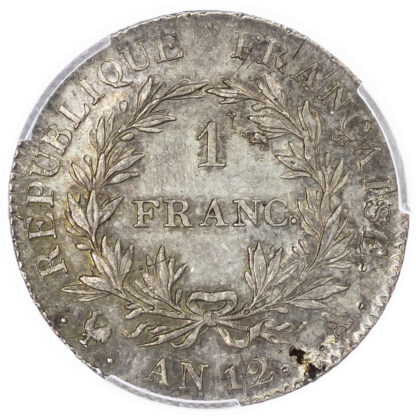 France, Napoleon I (as First Consul, 1799-1804), silver Franc - AU 58