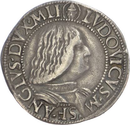 Italy, Milan, Ludovico Maria Sforza ‘Il Moro’ (1494-1499), silver Testone