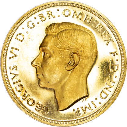George VI, Proof Five Pounds, 1937