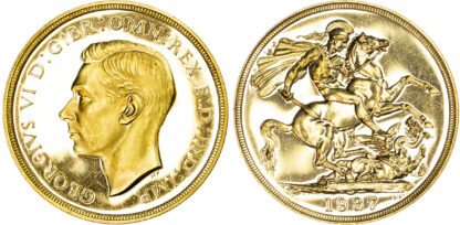 George VI, Proof Two Pounds, 1937