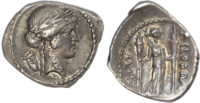 P. Clodius M.f. Turrinus, Silver Denarius