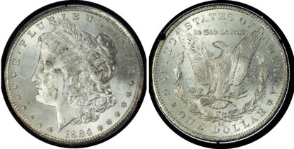 USA, silver Morgan Dollar, 1884, Carson City - GSA