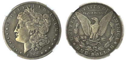 USA, silver Morgan Dollar, 1892, San Francisco - VF Details