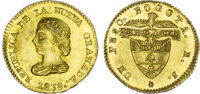 Colombia, Nueva Granada, gold Peso, 1838