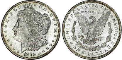 USA, silver Morgan Dollar, 1879, San Francisco, 3rd reverse
