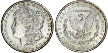 USA, silver Morgan Dollar, 1884, Carson City