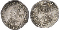 Charles I Sixpence Tower S2813
