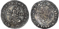 Charles I Aberystwyth Threepence - Bold GVF