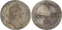 William III (1694-1702), Crown, 1696, first bust, Octavo edge