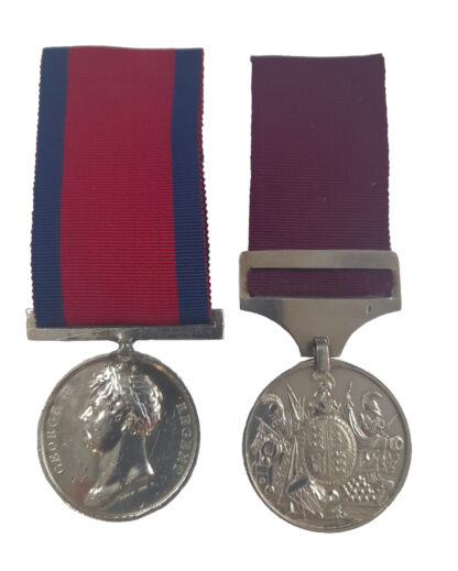 Waterloo medal to C/Sgt J Badderley and Army Long Service and Good Conduct Medal to son J. Badderly