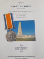 British War Medal to Private H Wildman, 1st Battalion Lancashire Fusiliers