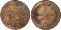 Italy, Papal States, Pio IX (1846-1870), copper 5 Baiocchi, 1852