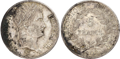 France, First Empire, Napoleon (1804-1815), silver 5 Francs, 1808 A